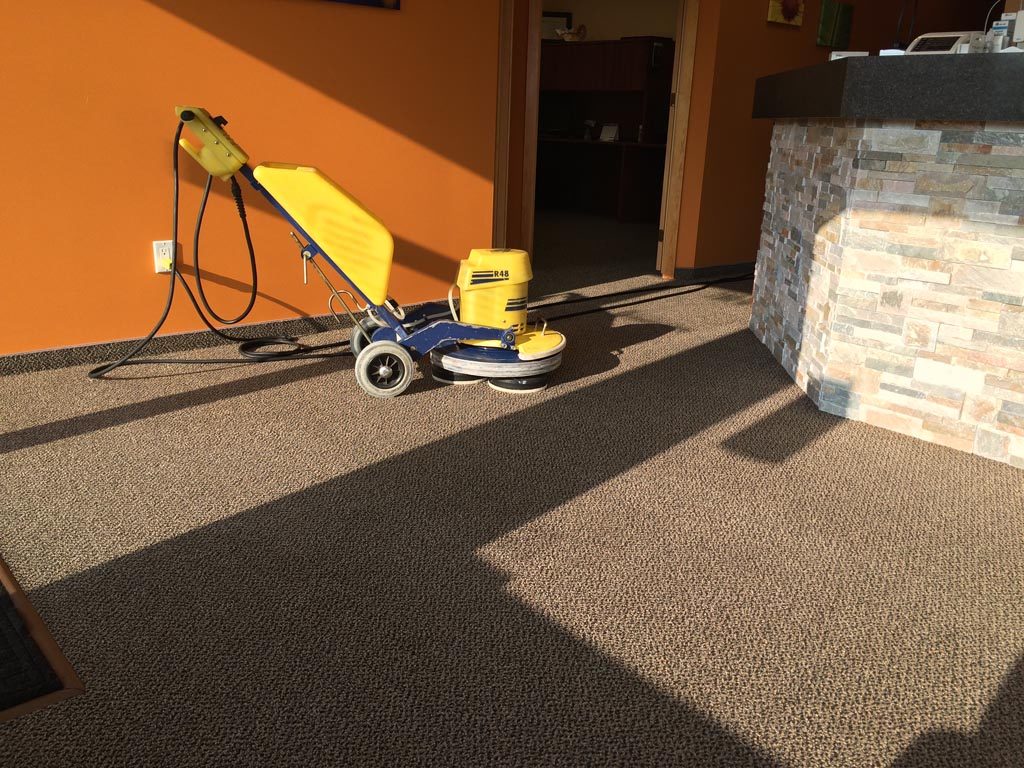 Cimex Encapsulation cleaning in a business reception area